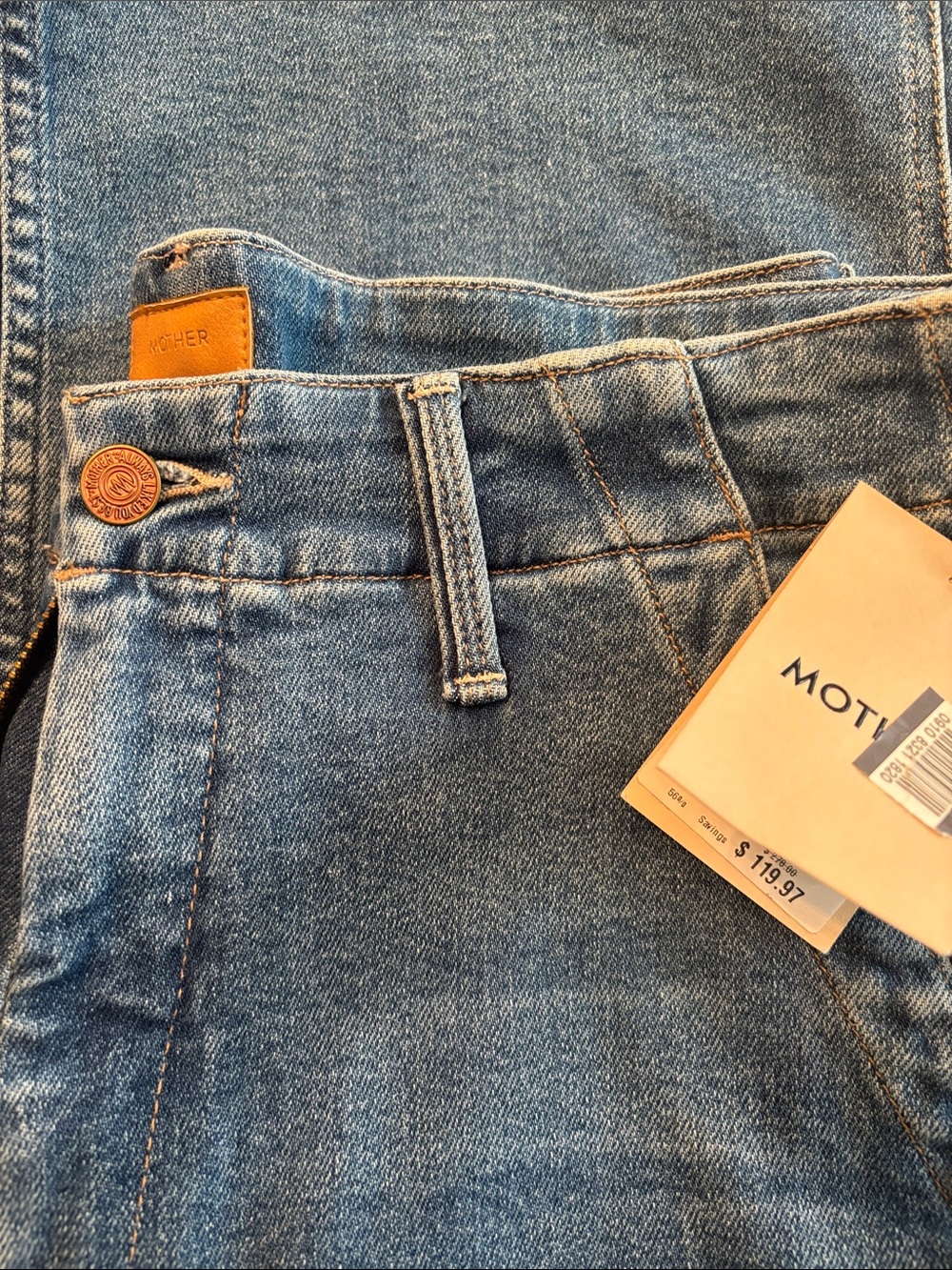 NWT Mother sz 30 zip fly jeans - Picture 5 of 7